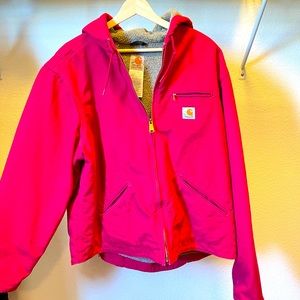 Woman’s Carhartt Fleece lined Zip up Jacket